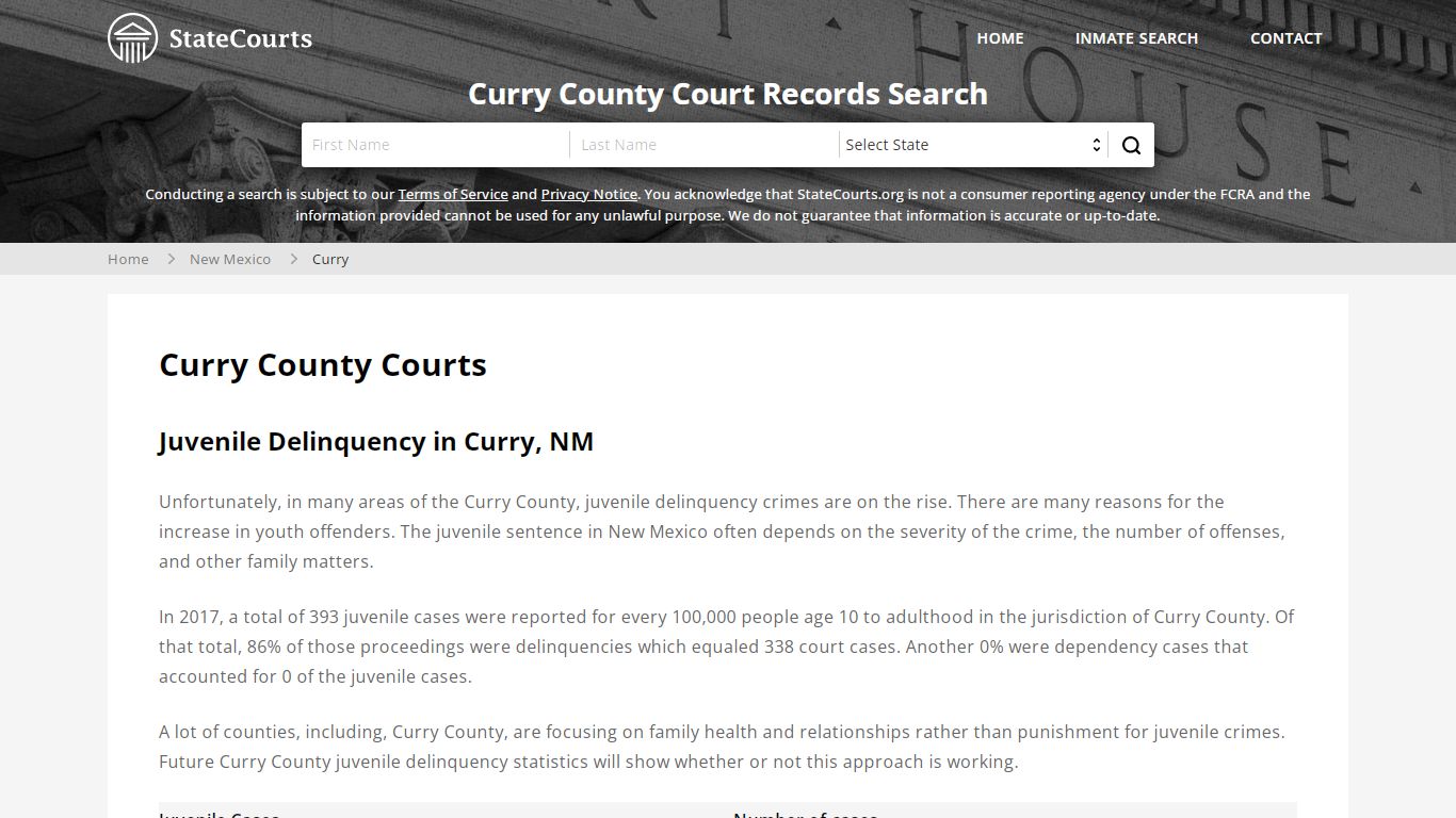 Curry County, NM Courts - Records & Cases - StateCourts